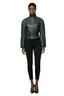 Christopher Esber Eddi Leather Jacket in Licorice