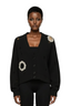 Distressed Crystal Cardigan
