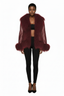 Dorothy Leather Coat With Fur Trim