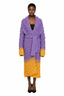 LETANNE Coat Purple 100% Cashmere
