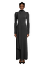 LYSMO 2025 New Arrive Minimalism Winter High Slit Elegant Long Sleeve Dress
