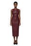MISSGUIDED Women Faux Leather Midi Dress