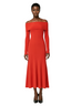 Off Shoulder Midi Dress