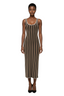 Striped Jacquard Dress