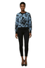 Vesra Fashionable Casual Floral Print Crew Neck Sweater