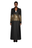 Women's Long Sleeve Jacquard Coat Dress