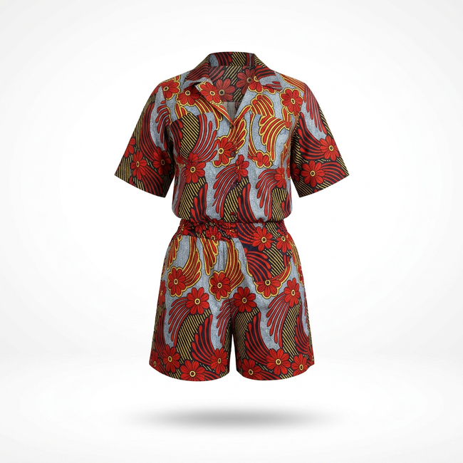 Ogochukwu Ankara Silk Loungewear Set Hover Image