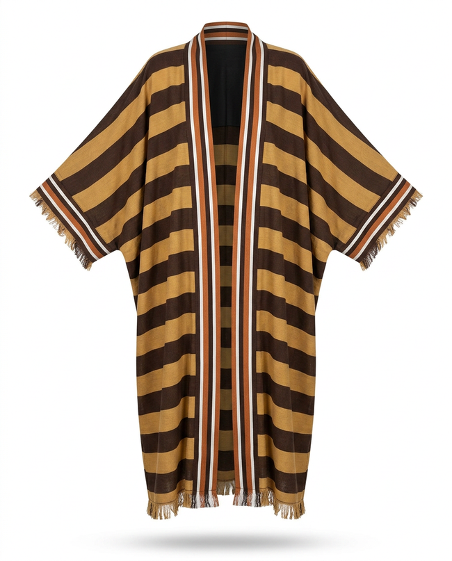 Wanderlust Striped Boho Kimono Hover Image