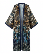 Fierce Leopard Print Boho Kaftan