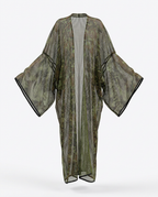 Boundless Camo Mesh Maxi Kimono