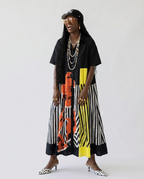 Unstoppable Striped Printed Maxi Dress