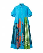 Unstoppable Striped Printed Maxi Dress