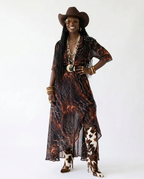 Fierce Leopard Print Maxi Dress