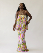 Worthy Floral Print Maxi Dress