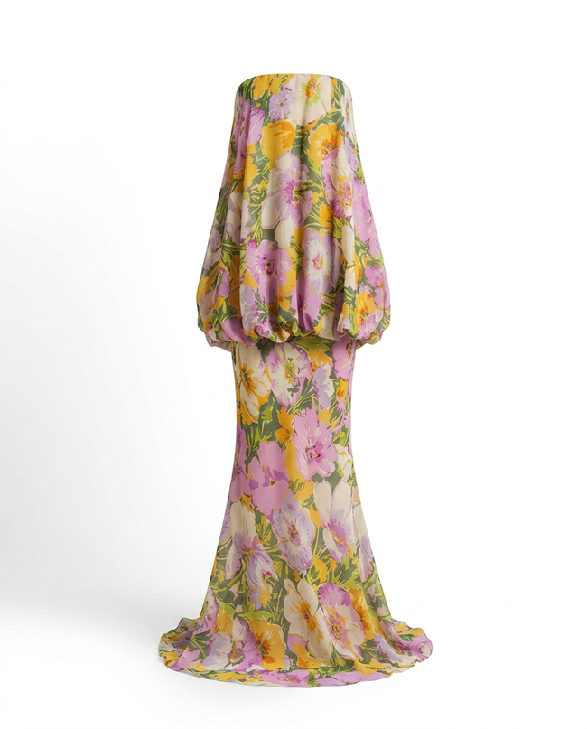 Worthy Floral Print Maxi Dress Hover Image