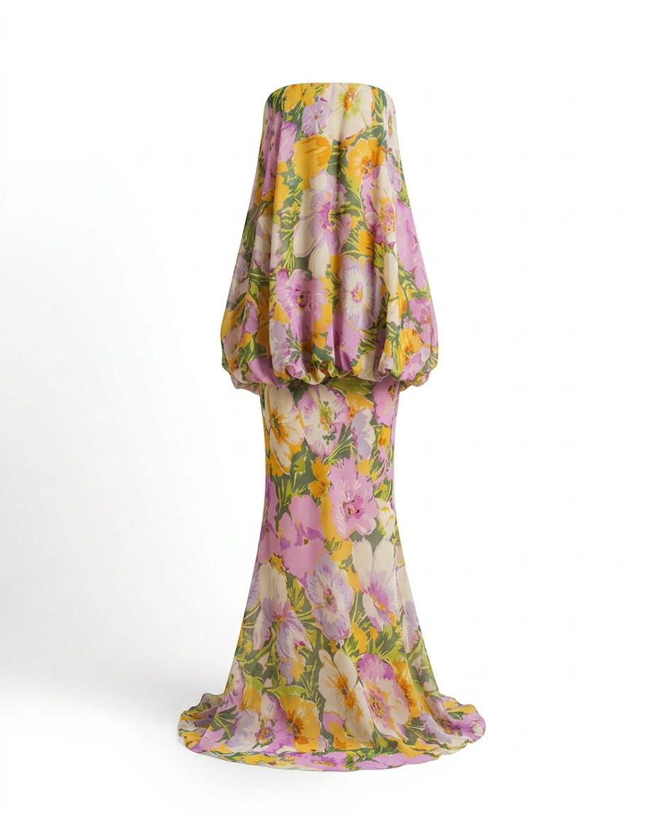 Worthy Floral Print Maxi Dress