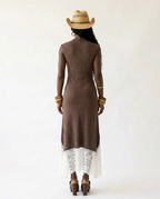 Divine Lace Patchwork Maxi Dress