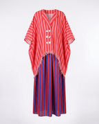 Vibrant Striped Boho Maxi Dress