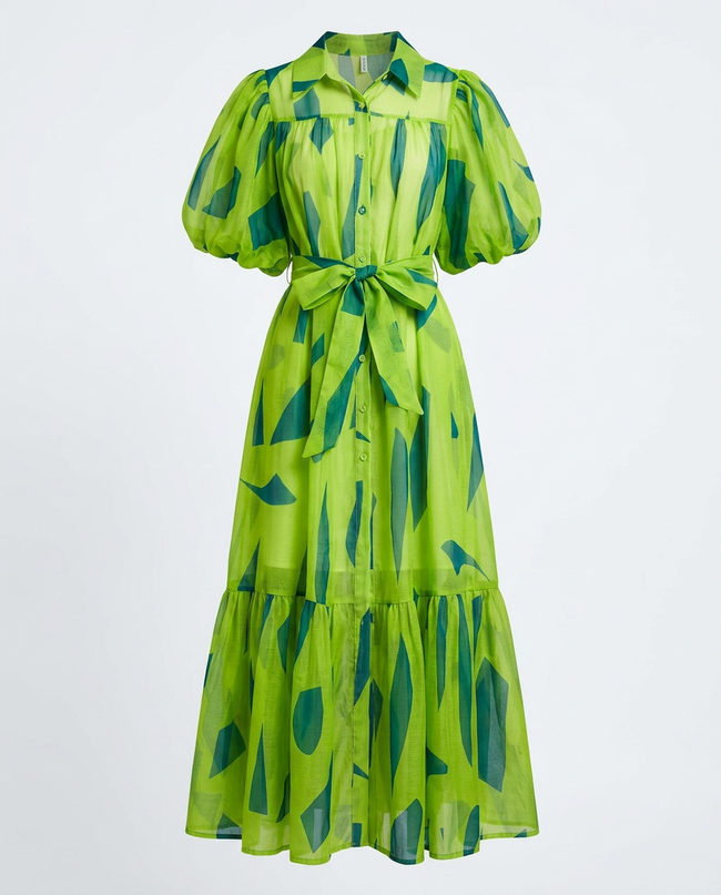 Spirited Printed Boho Sundress Hover Image