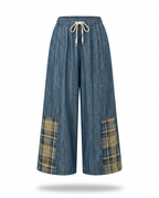 Unique Patchwork Wide Leg Trousers