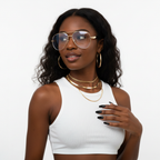 Fearless Gold Oversized Sunglasses