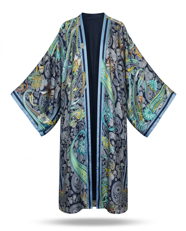 Wanderlust Silk Feeling Boho Kaftan Hover Image