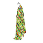 Vibrant Printed Halter Maxi Dress