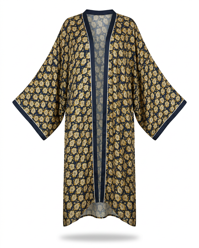 Radiant Printed Maxi Kimono Hover Image