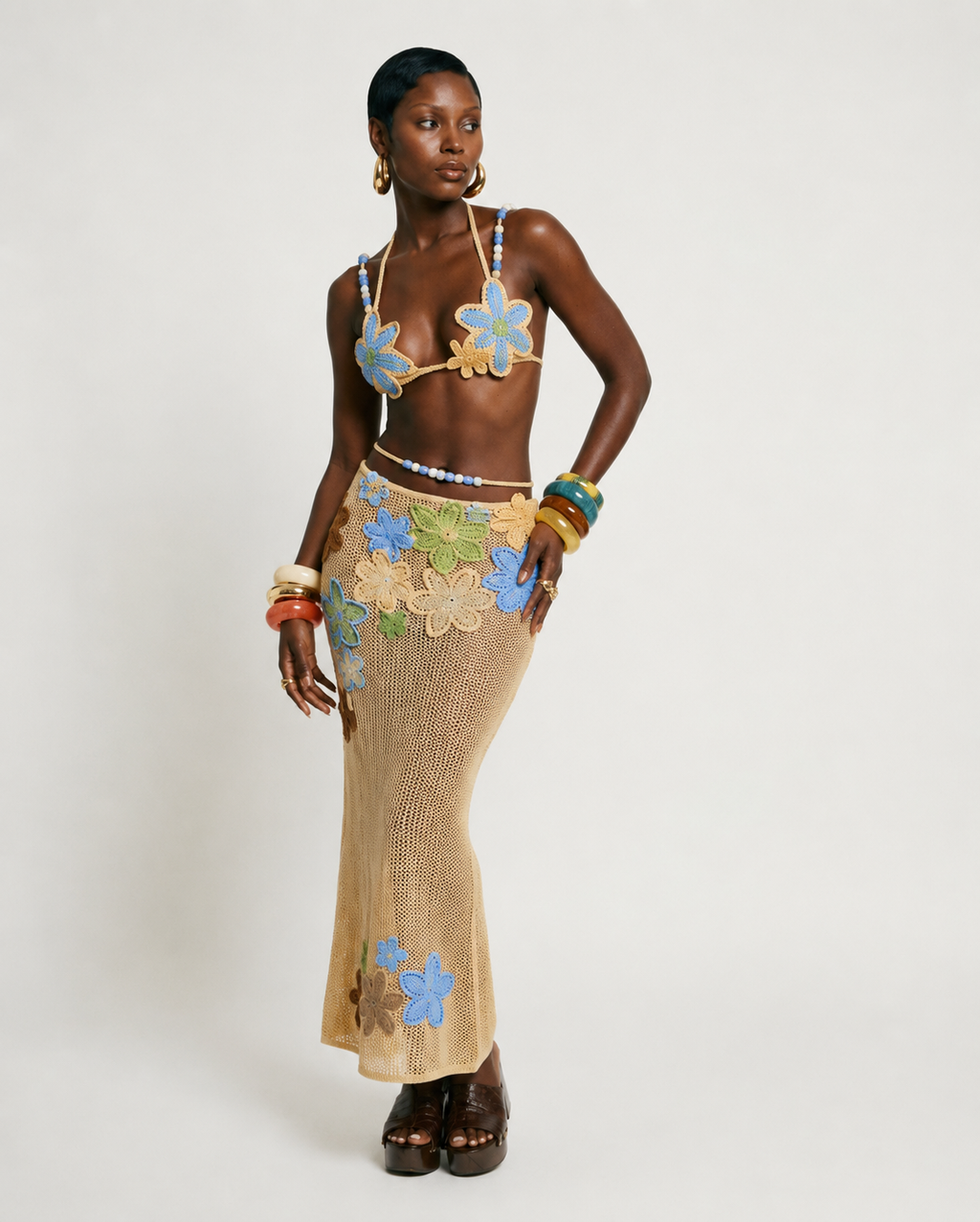 Free Spirit Crochet Flower Bikini Set
