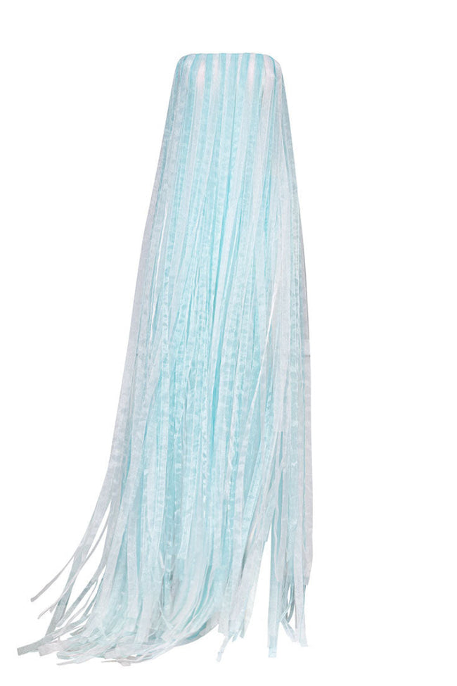 MAXI ALL OVER FRINGED DRESS IN BLUE | CULT MIA | Valenciani Hover Image