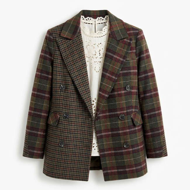 Combo Collar Hourglass Blazer Hover Image