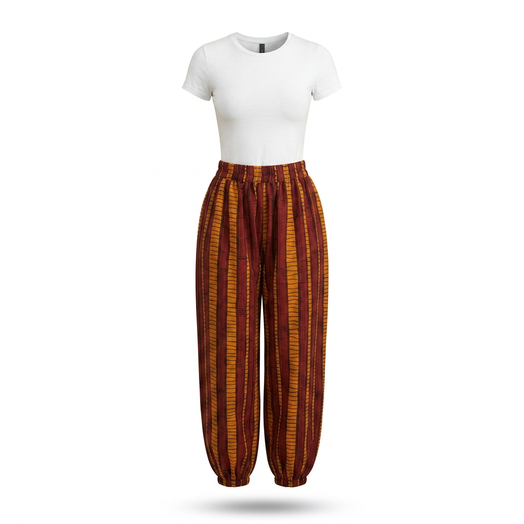 Ikedi Ankara Cotton Pants - Epitome of vibrant comfort.