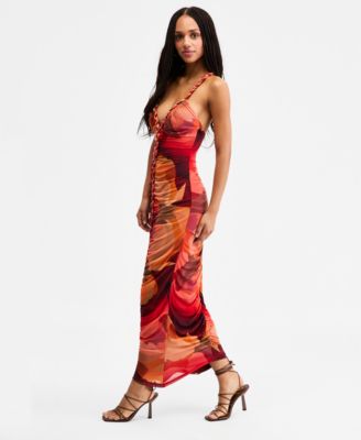 RACHEL Rachel Roy Women's Thalassa Printed Mesh Dress