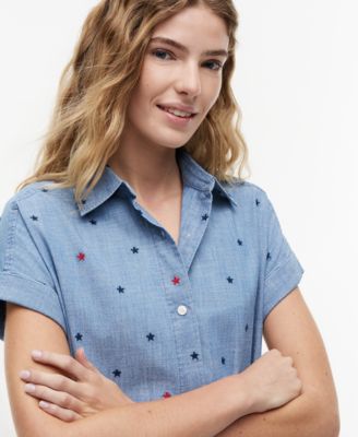 Women's Star Printed A-Line Dress