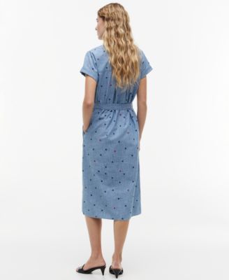 Women's Star Printed A-Line Dress