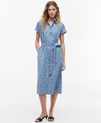 Women's Star Printed A-Line Dress
