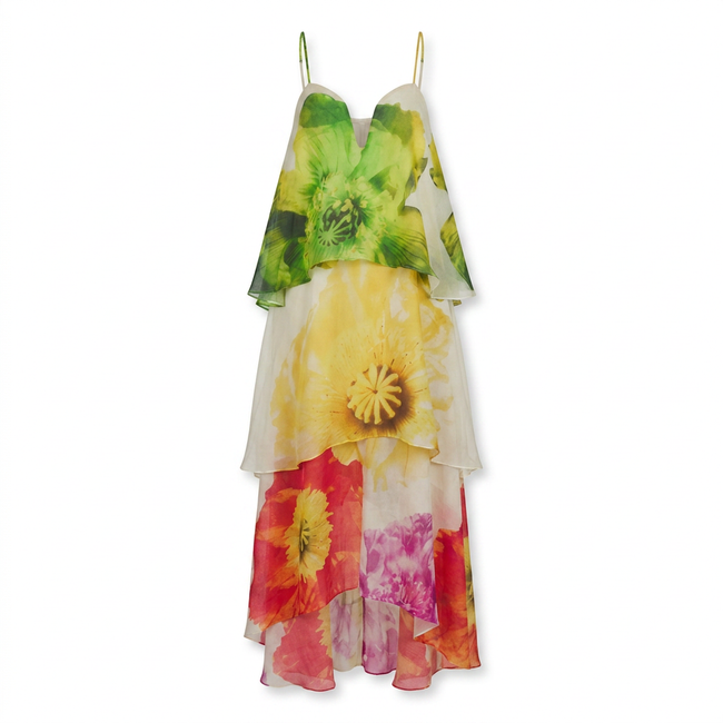 Lilia Tiered Gown Hover Image