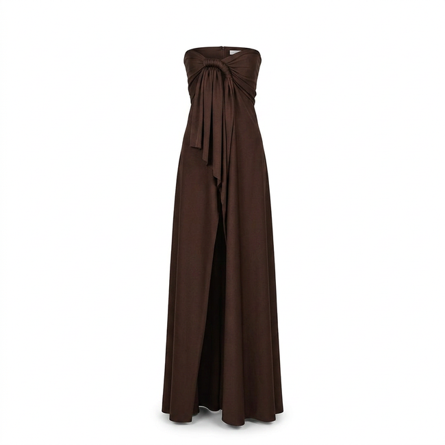 Enzo Asymmetric Maxi Dress Hover Image