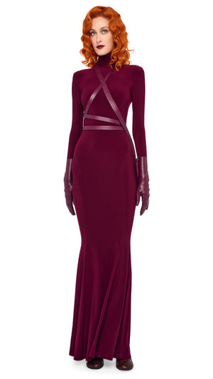 LONG SLEEVE TURTLE FISHTAIL GOWN