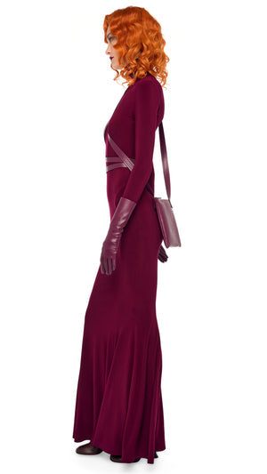LONG SLEEVE TURTLE FISHTAIL GOWN