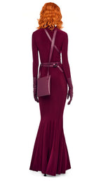 LONG SLEEVE TURTLE FISHTAIL GOWN