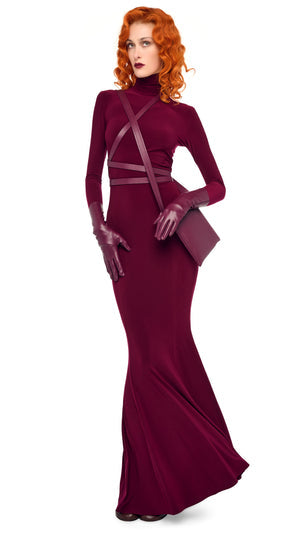 LONG SLEEVE TURTLE FISHTAIL GOWN