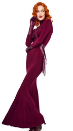 LONG SLEEVE TURTLE FISHTAIL GOWN