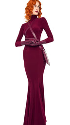 LONG SLEEVE TURTLE FISHTAIL GOWN