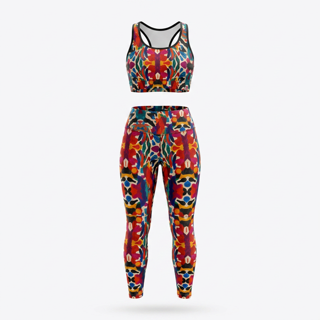 Luxury High-Waist Yoga Leggings – Sustainable Stretch & Comfort Hover Image