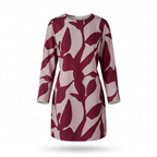 Donna Karan New York Women's Halter Neck Printed Satin A-Line Dress