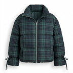 Plaid Puffer Jacket