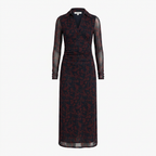 Long Sleeve Polo Midi Dress