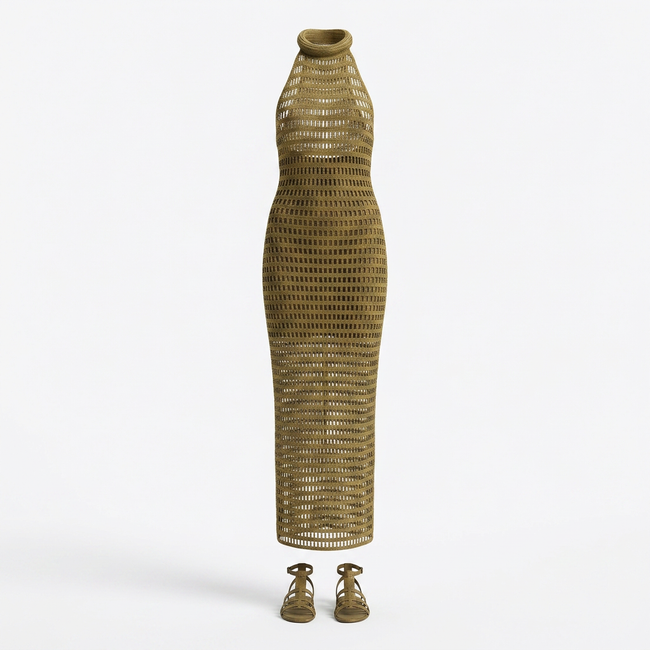 Bruni Crochet Gown Hover Image