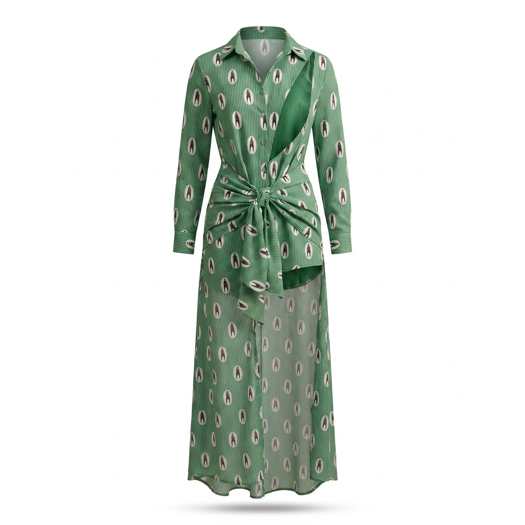 Igba Deconstructed Maxi Shirt Dress - Asymmetric & Sculpted